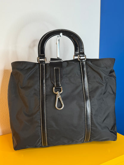 Prada tracolla tessuto/pelle