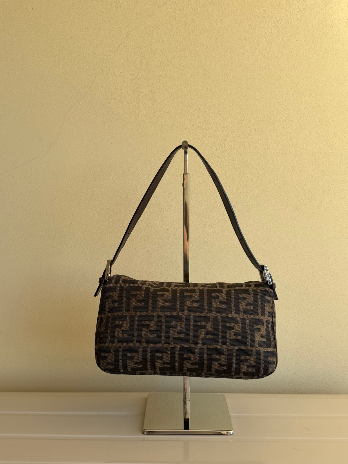 Fendi Baguette Double Flap Zucca
