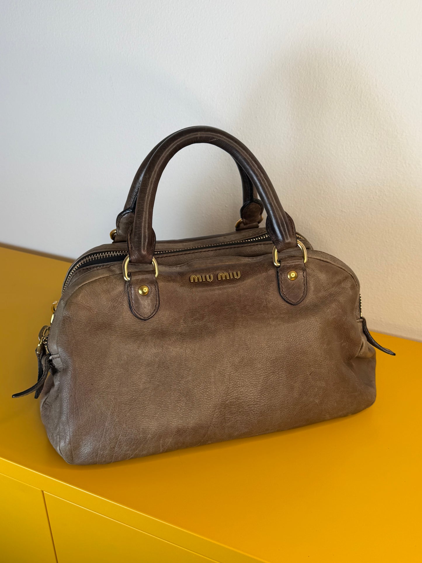 Miu Miu pelle distressed