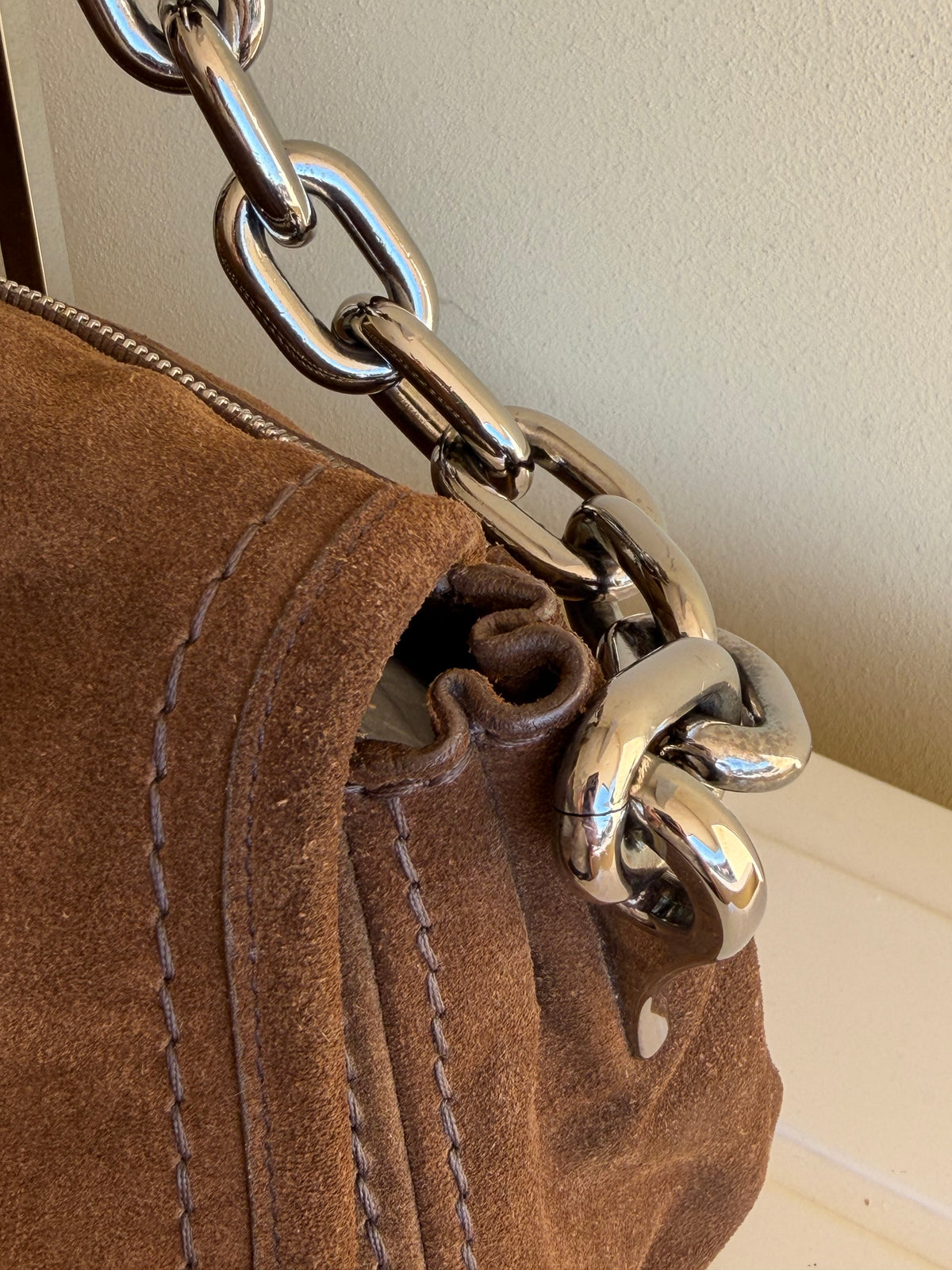 Prada Suede shoulder bag
