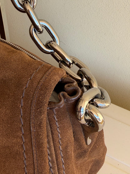 Prada Suede shoulder bag