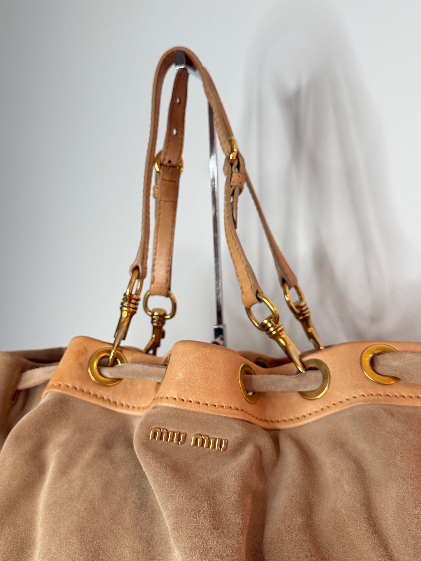 Miu Miu tote suede