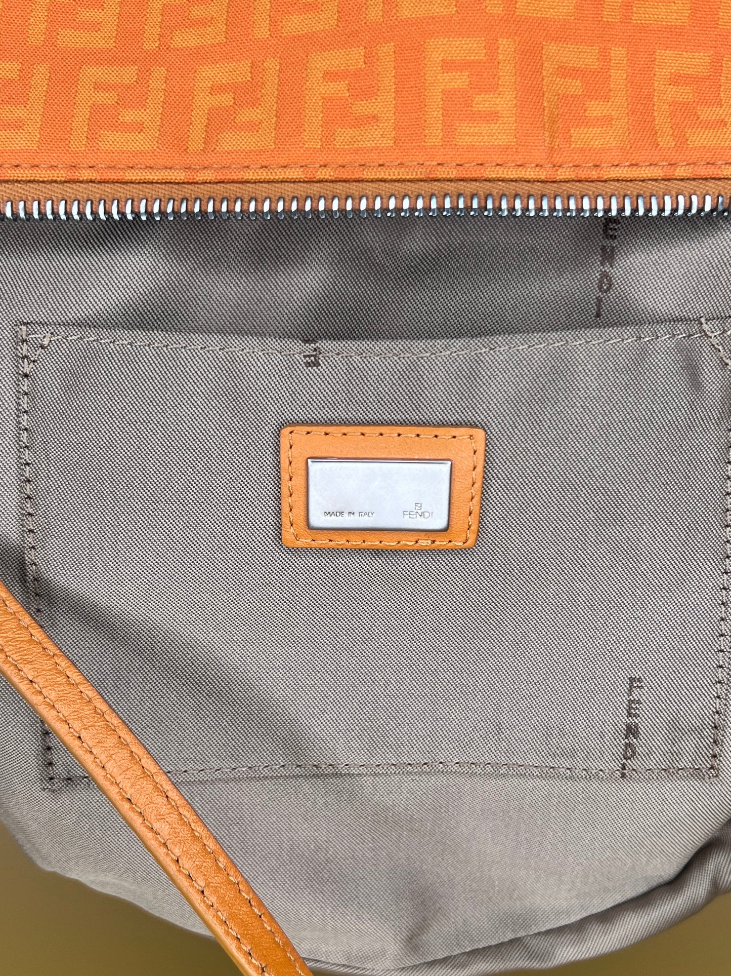 Fendi Pochette Monogram Orange