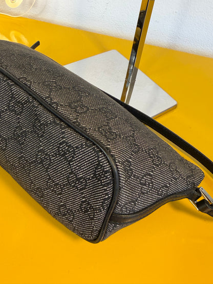 Gucci boat bag grey denim
