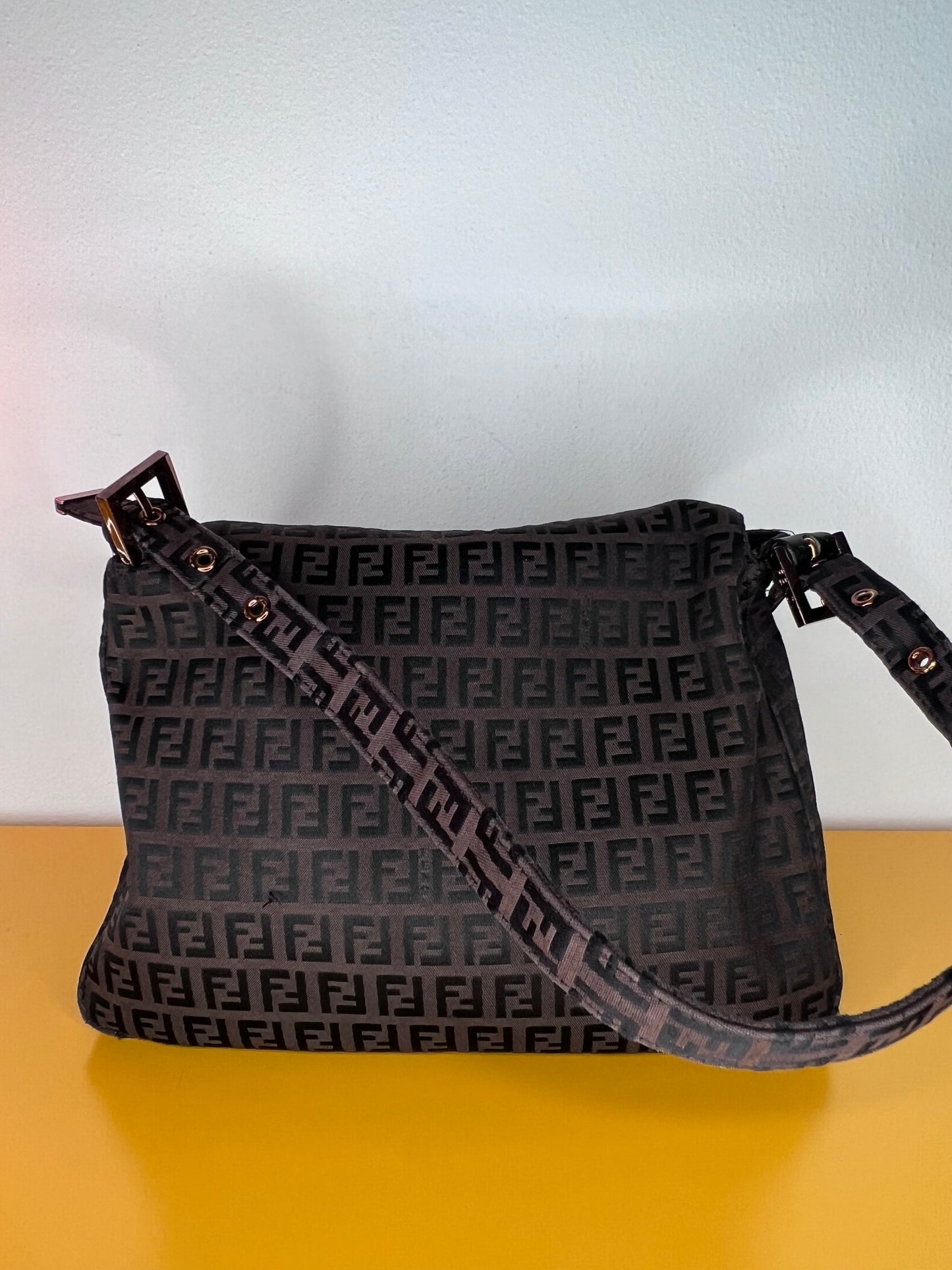 Fendi Mamma Baguette Dark Brown