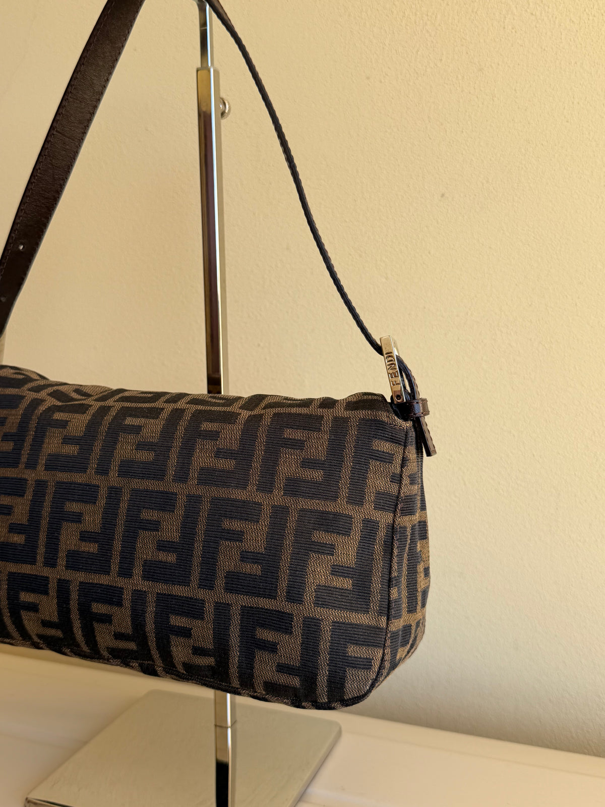 Fendi Baguette Double Flap Zucca