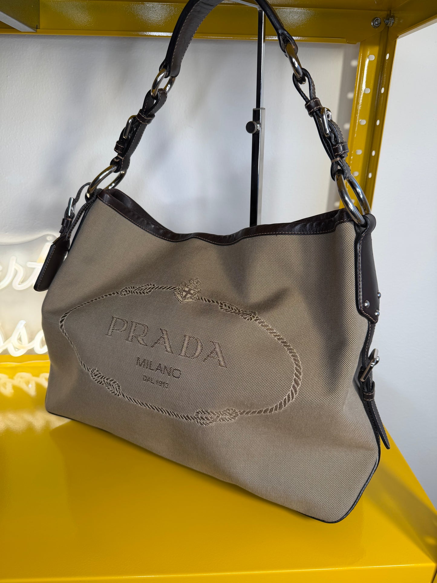Prada logo Jaquard