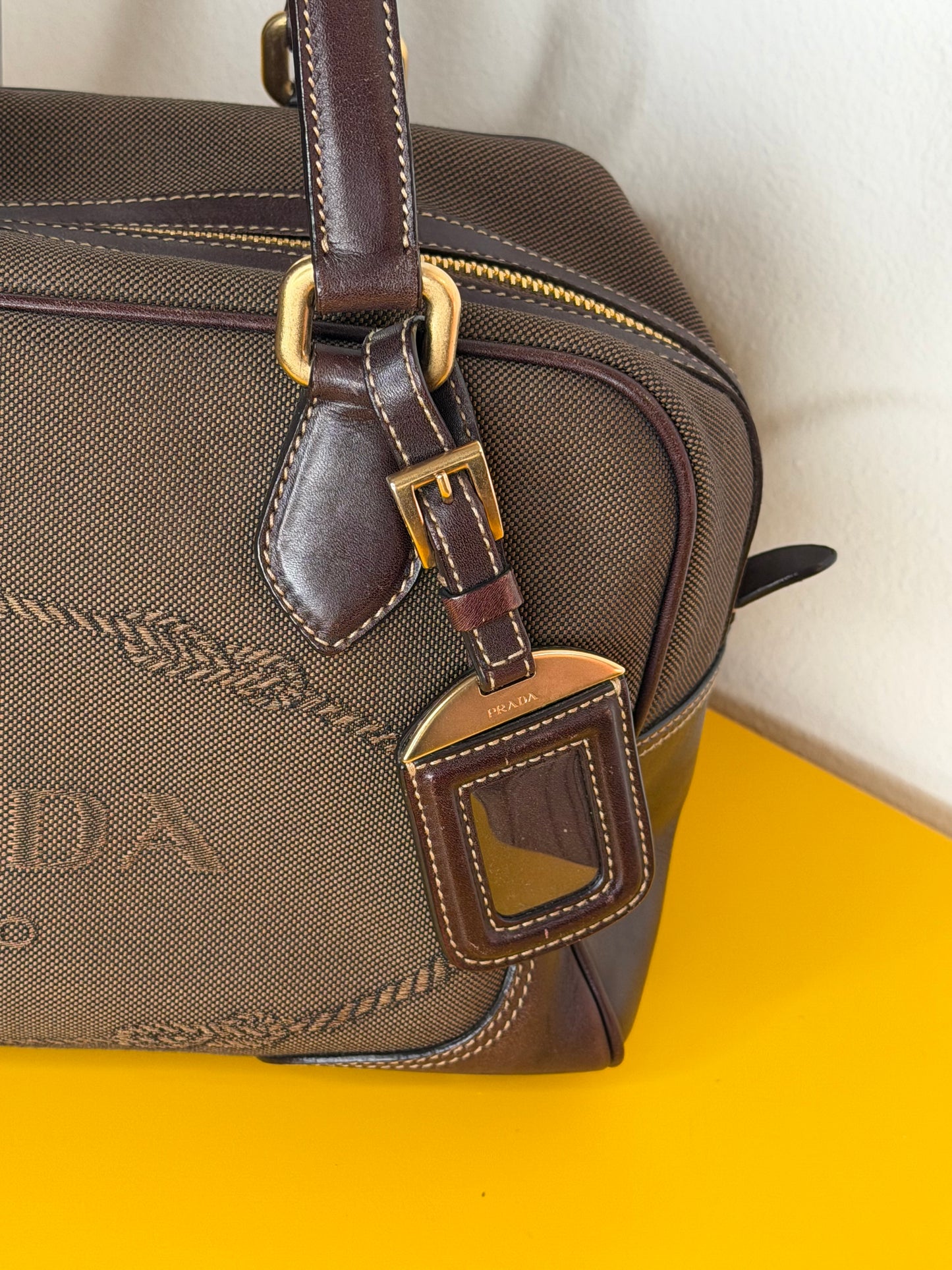 Prada bauletto logo Jaquard