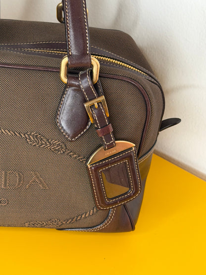 Prada bauletto logo Jaquard
