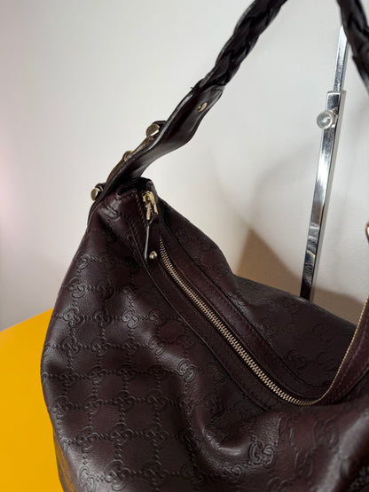 Gucci Hobo pelle marrone