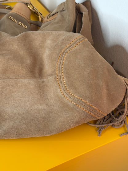 Miu Miu tote suede