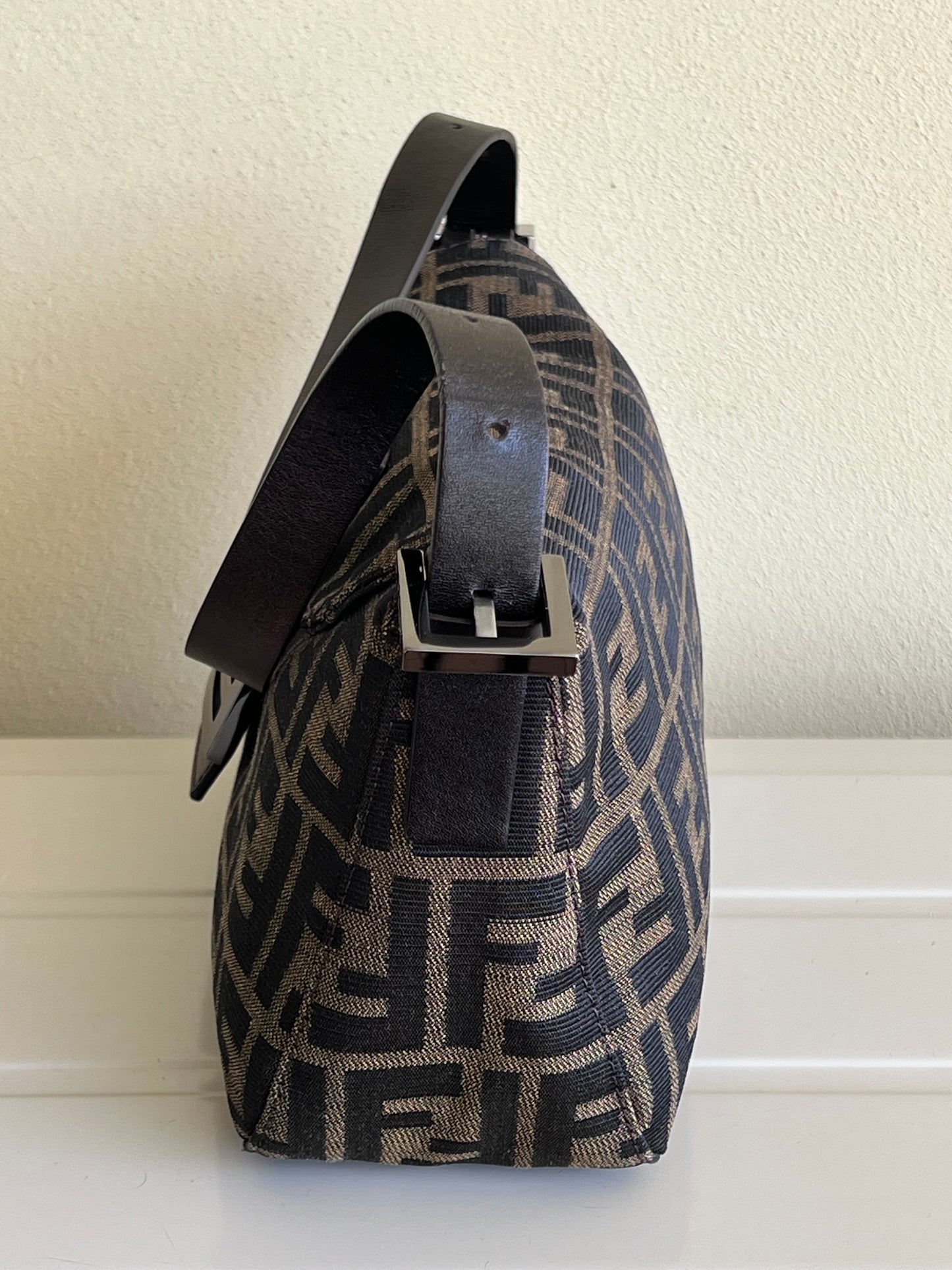 Fendi baguette Double Flap Zucca