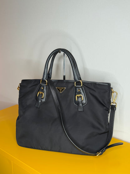 Prada tote nylon/pelle