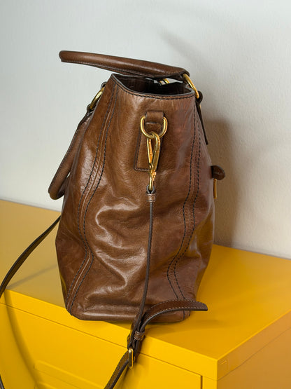Prada tote nocciola