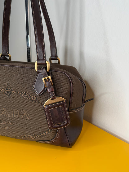 Prada bauletto logo Jaquard