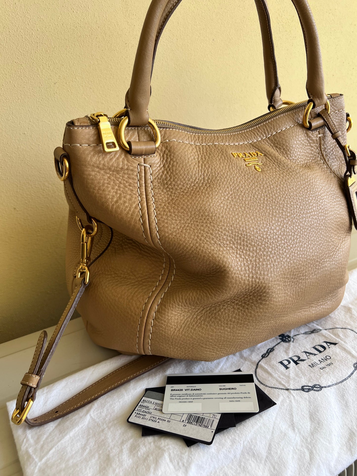 Prada Hobo Beige