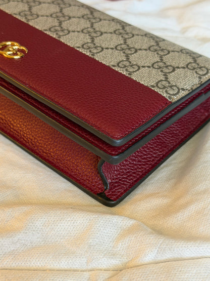 Gucci GG Marmont wallet on chain