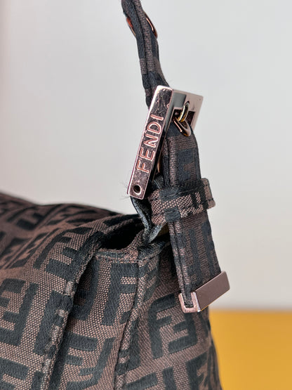 Fendi Mamma Baguette Dark Brown