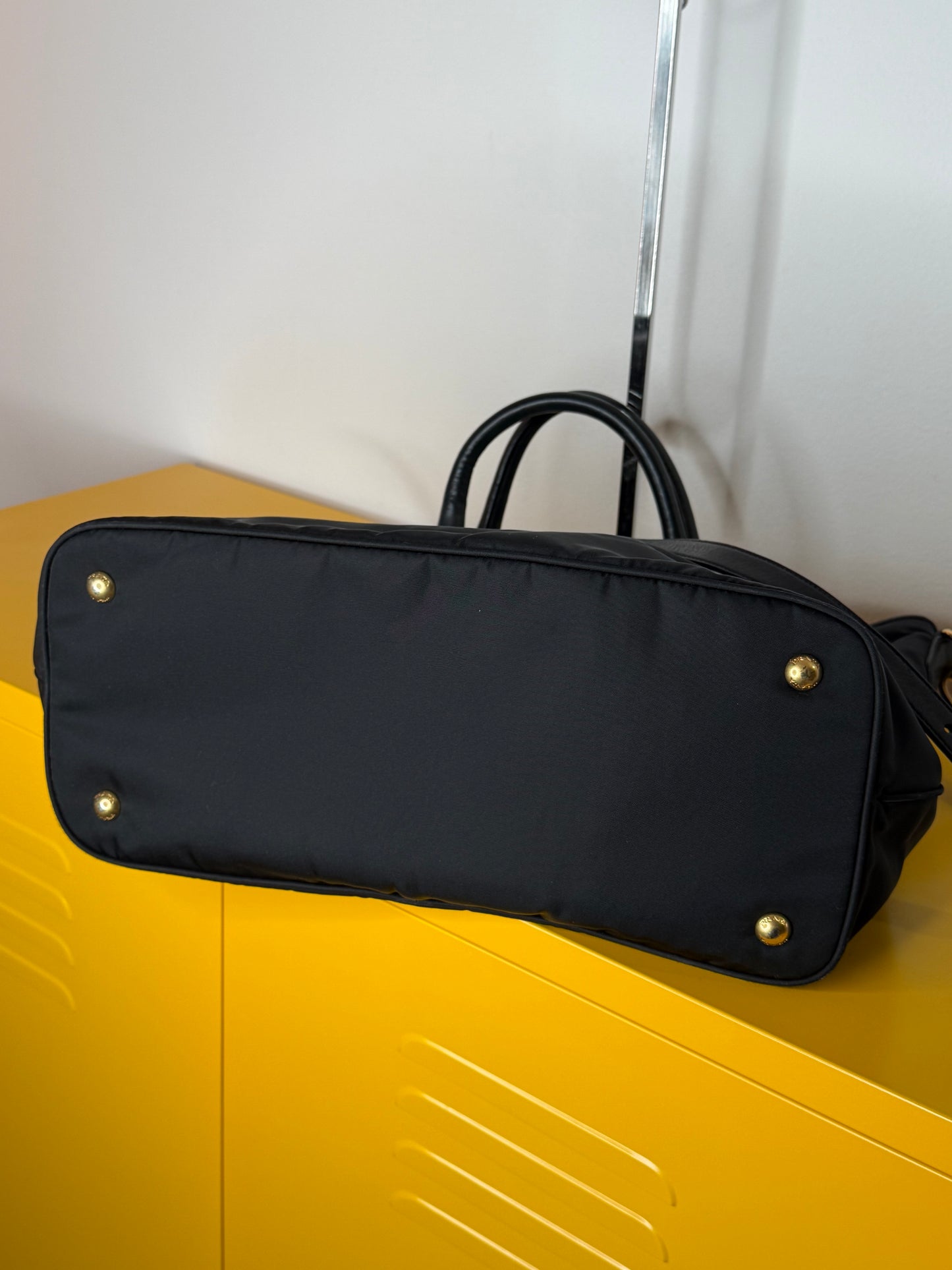 Prada tote nylon/pelle