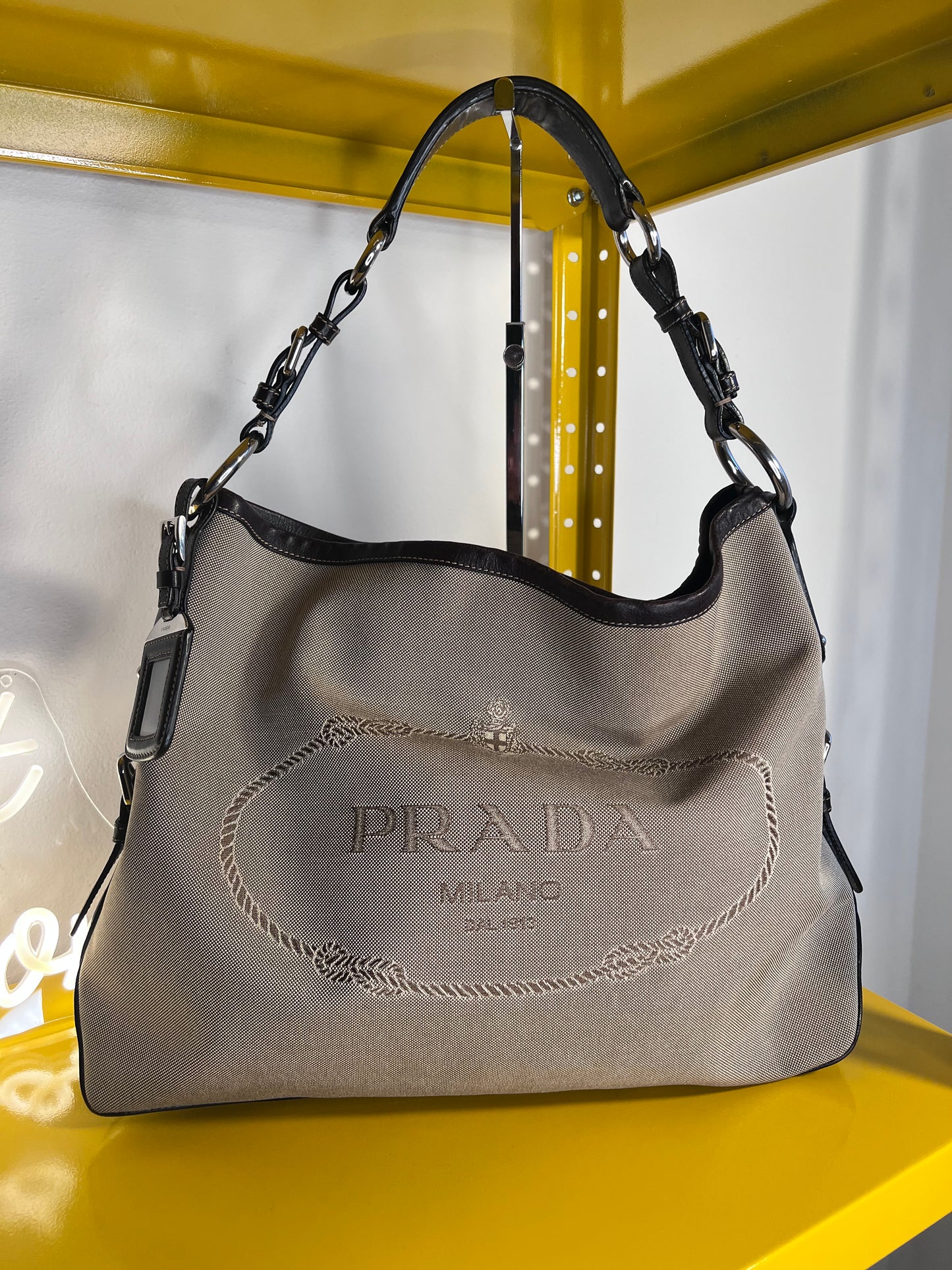 Prada logo Jaquard