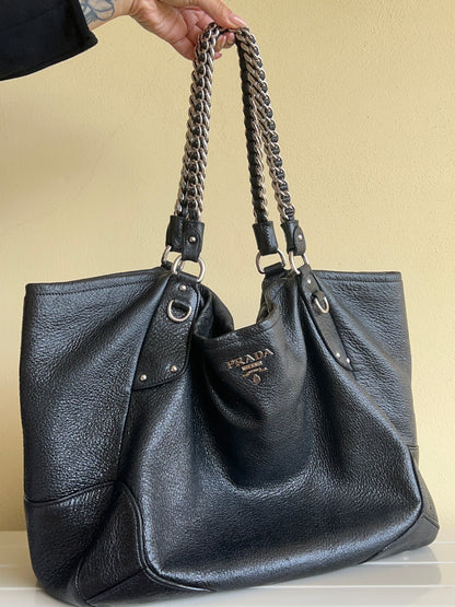 Prada leather chain
