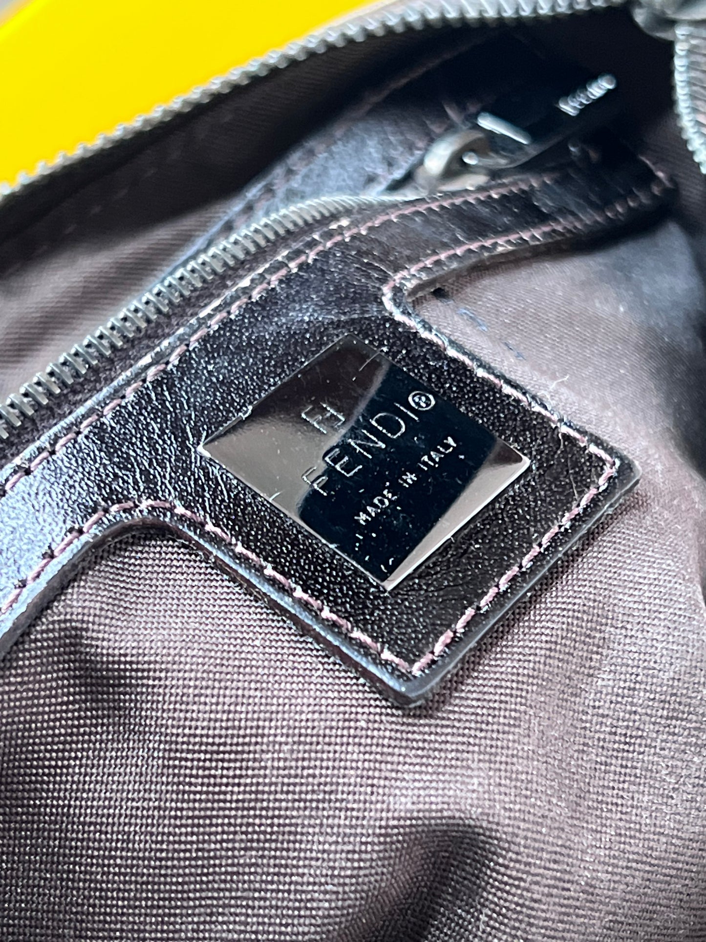 Fendi Mini Baguette Beige/Brown