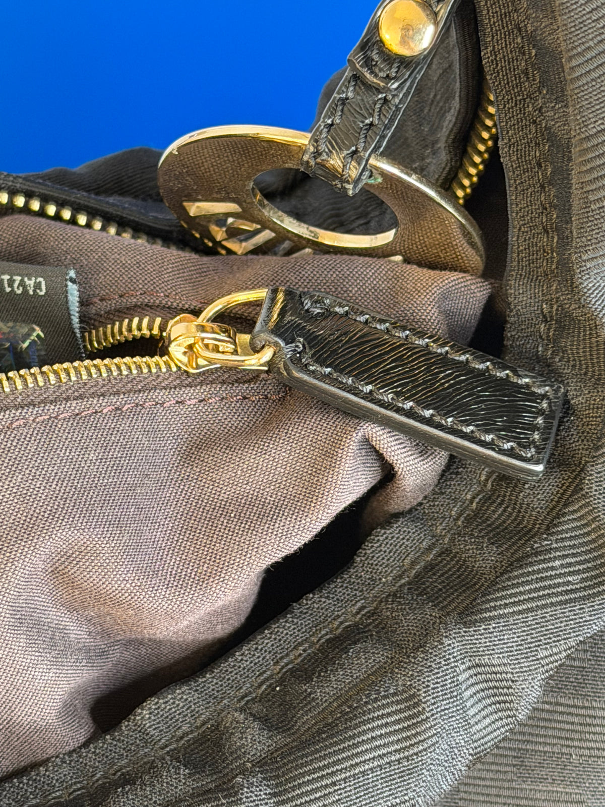 Fendi Chef Hobo Zucca Nera