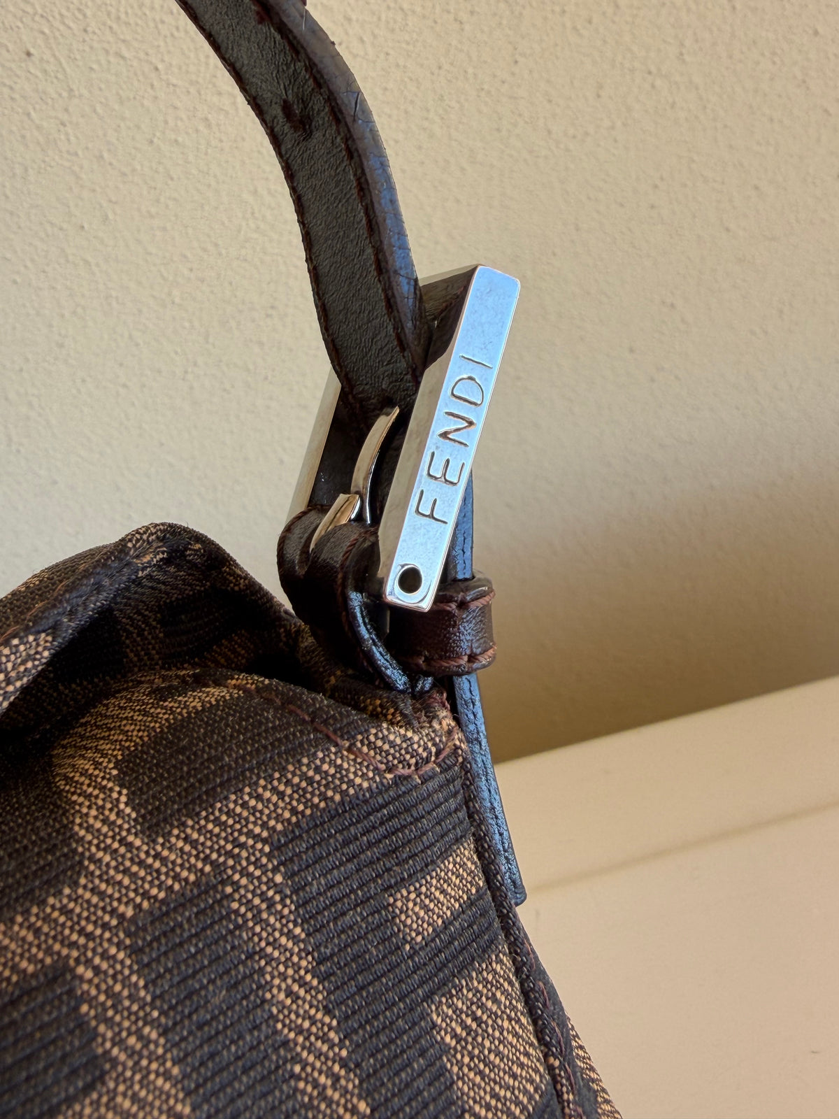Fendi Baguette Double Flap Zucca