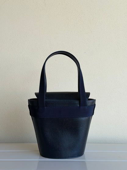 Salvatore Ferragamo Secchiello Bow blu