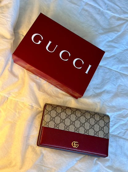 Gucci GG Marmont wallet on chain
