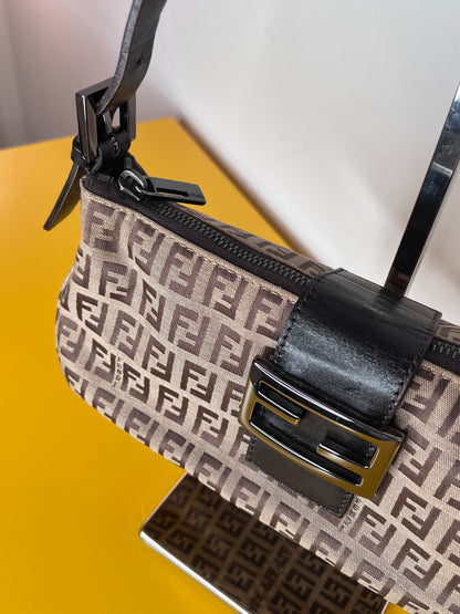 Fendi Mini Baguette Beige/Brown