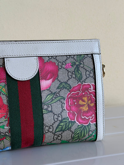 Gucci tracolla Ophidia GG flora