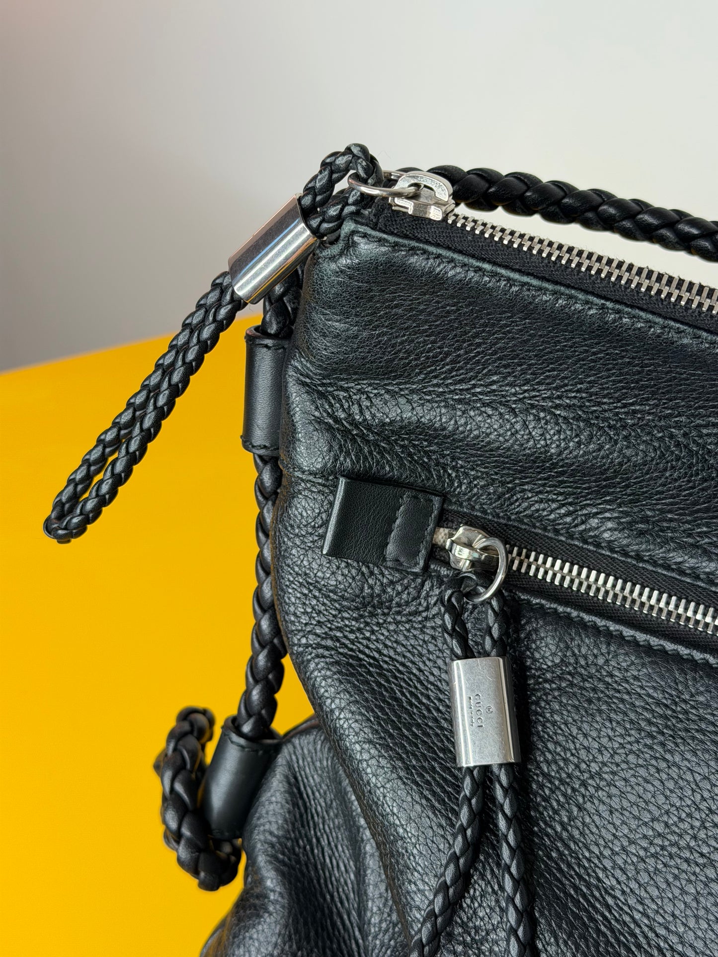 Gucci tracolla interlocking nera