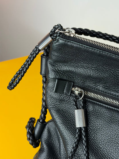 Gucci tracolla interlocking nera