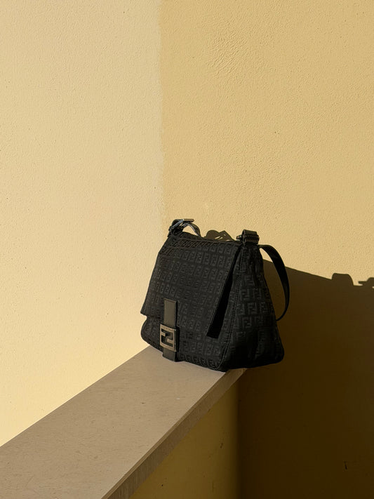 Fendi Mamma Baguette zucchino nera