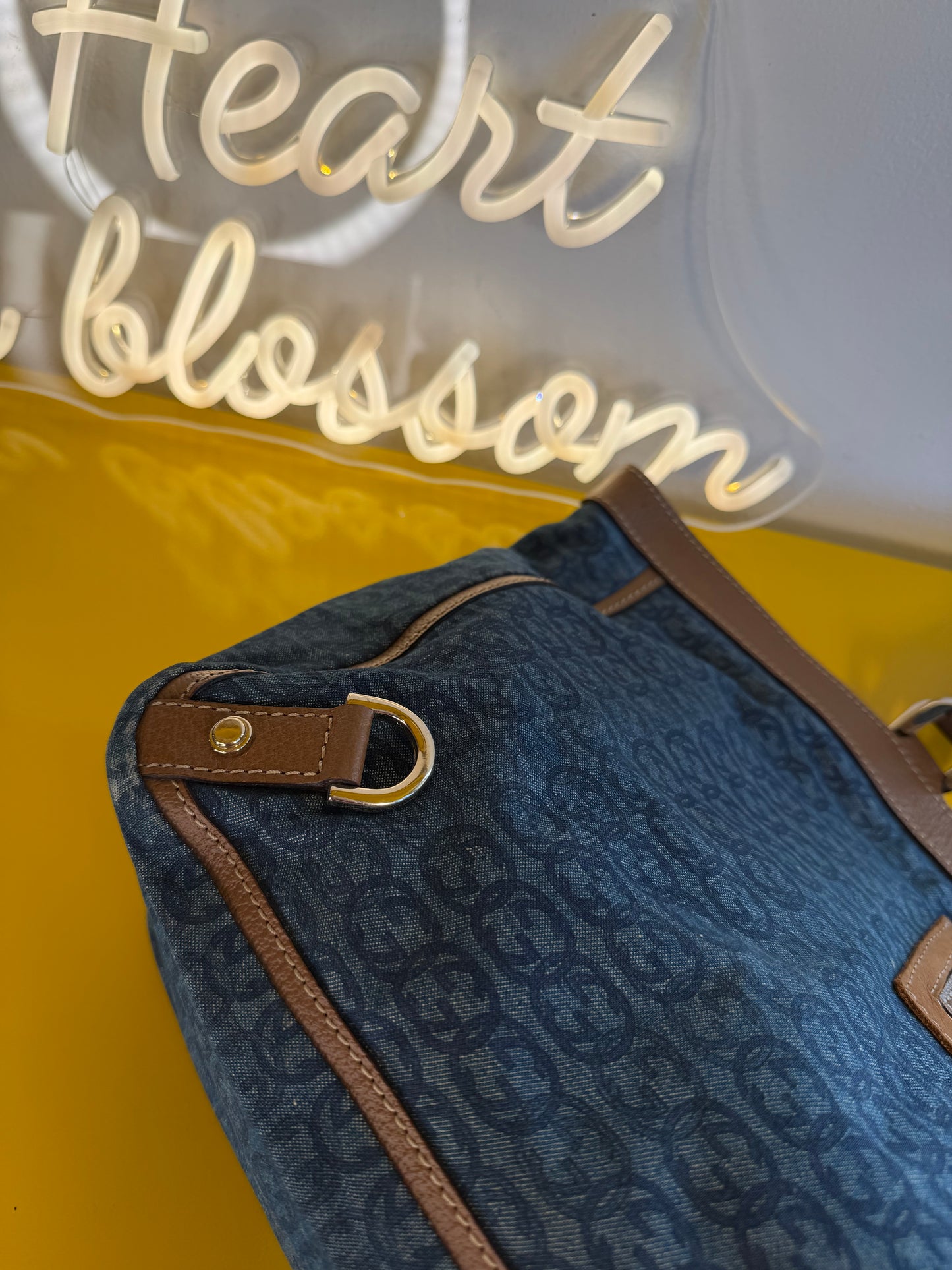 Gucci Abbey Tote Denim