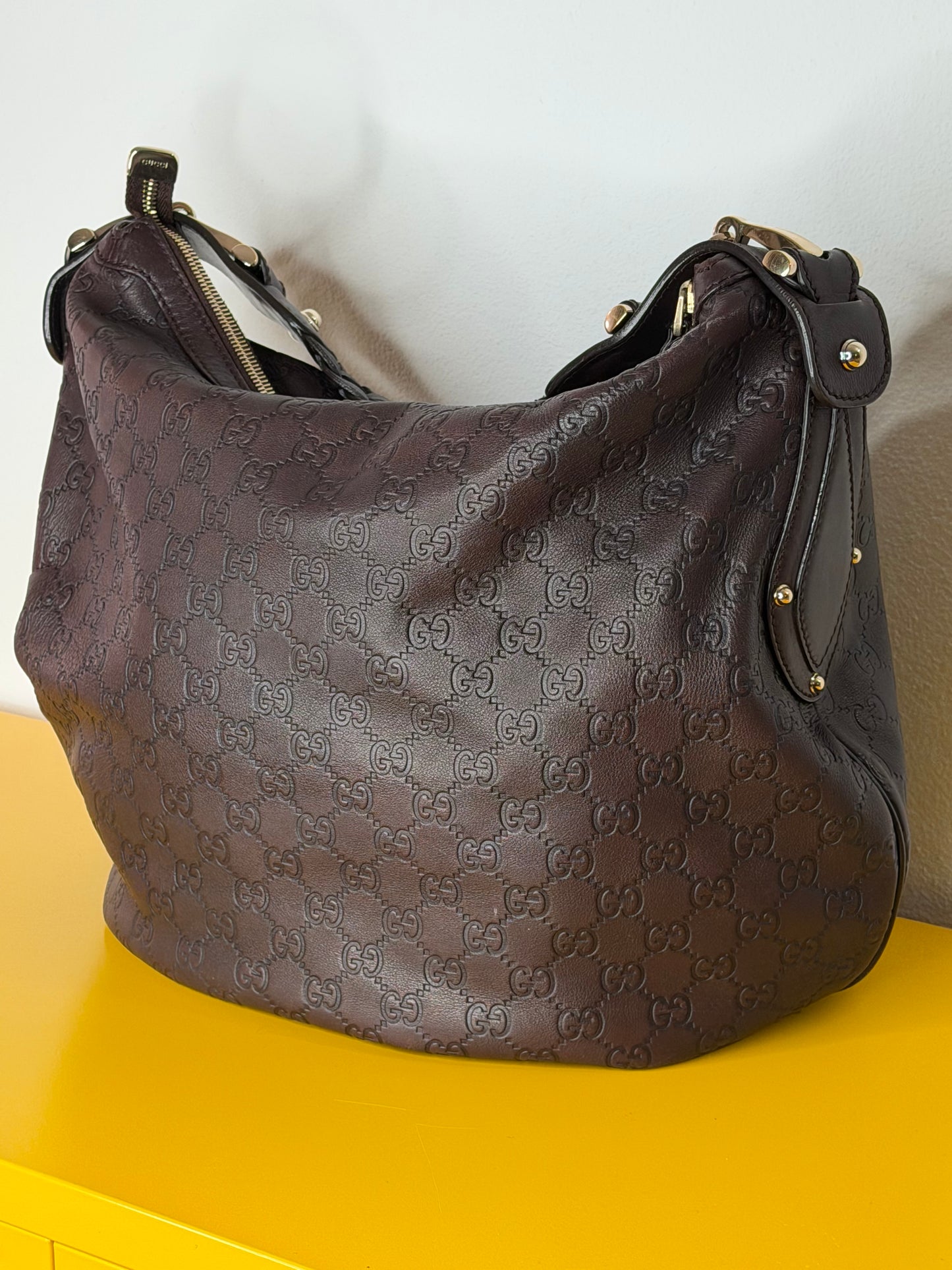 Gucci Hobo pelle marrone