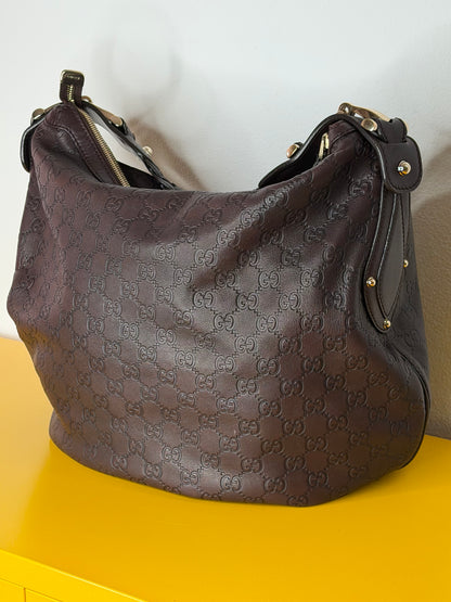 Gucci Hobo pelle marrone