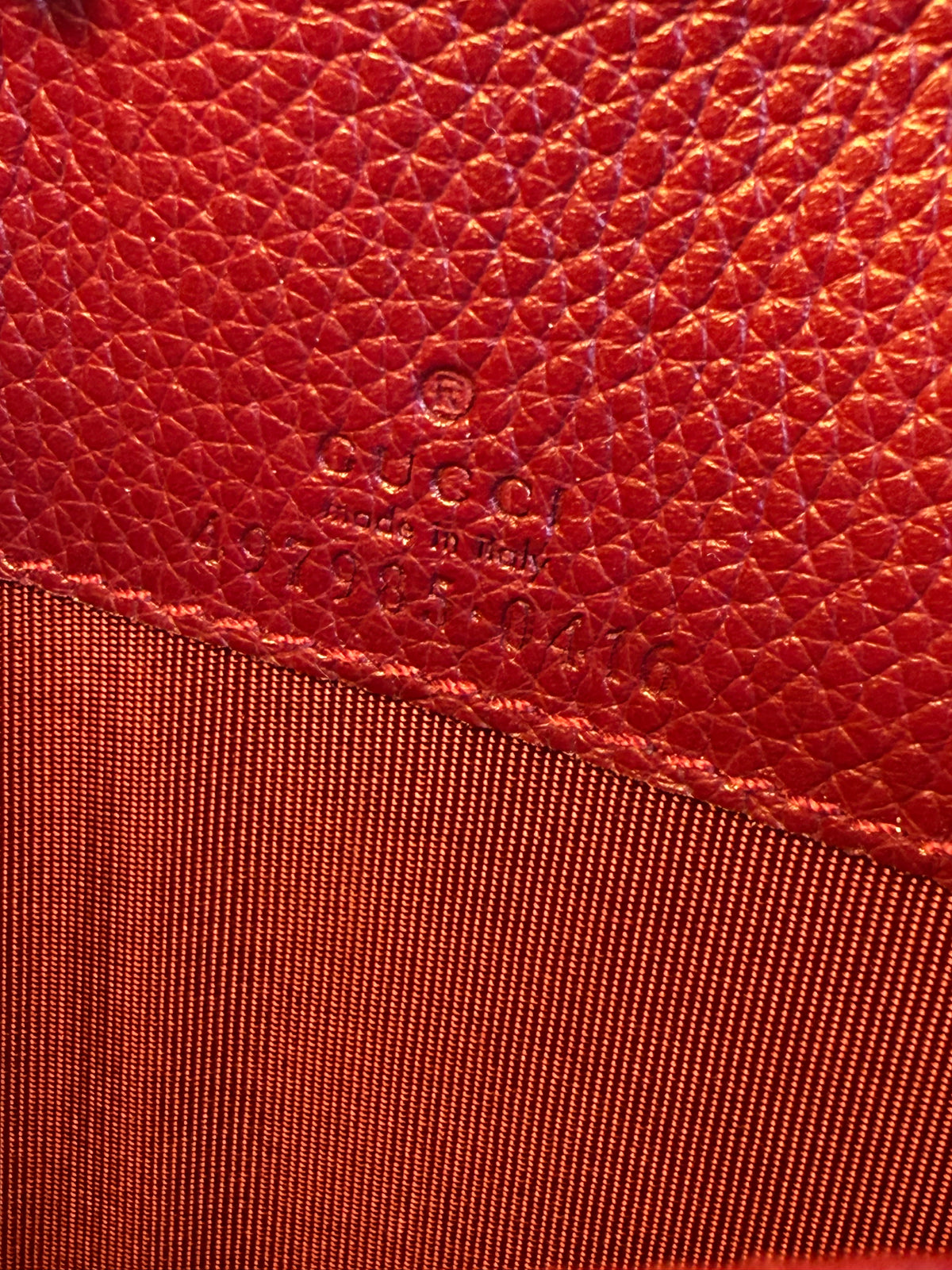 Gucci GG Marmont wallet on chain