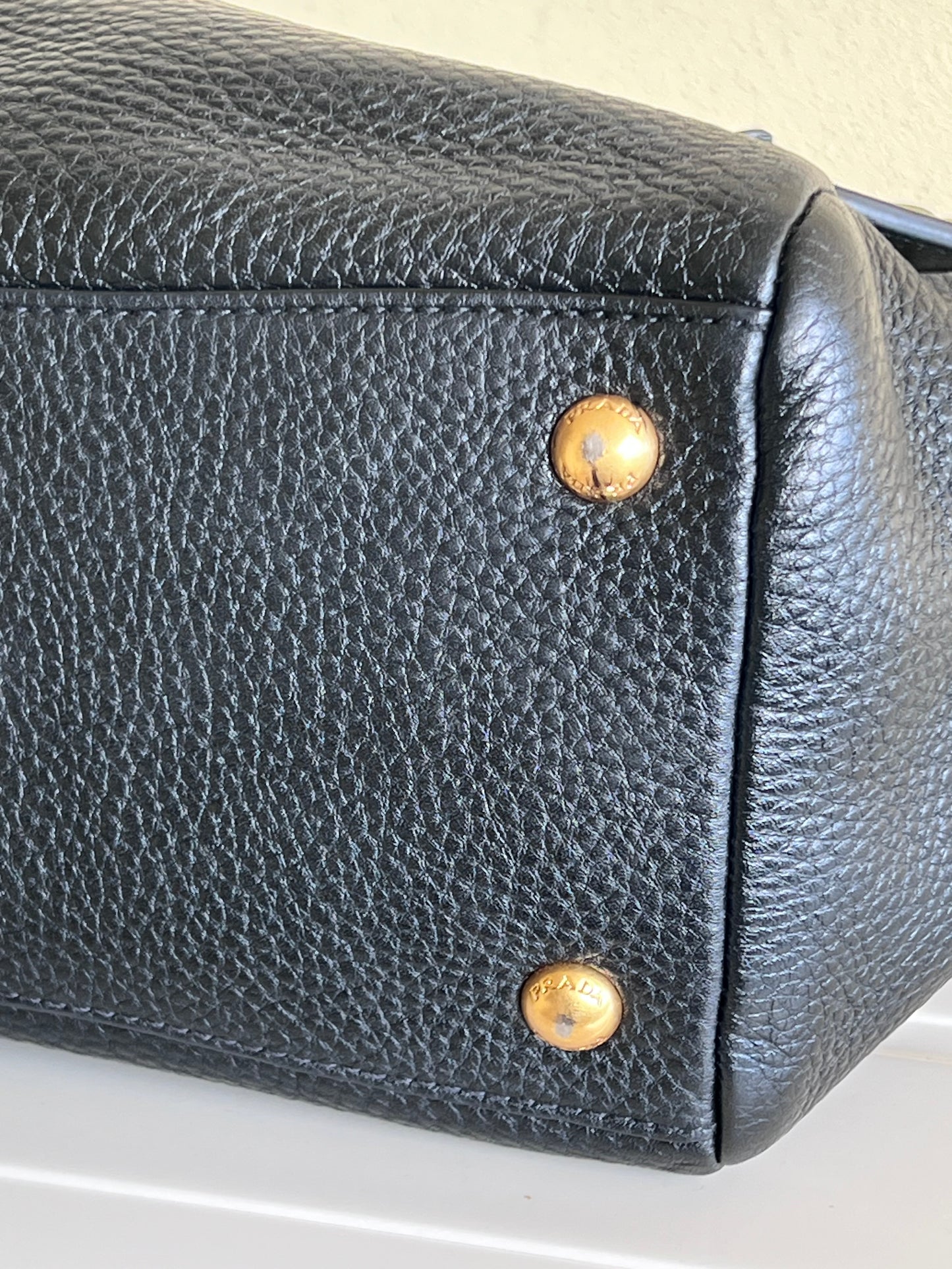Prada Bowling bag gold hardware