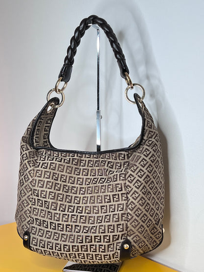 Fendi Hobo Manico Intrecciato