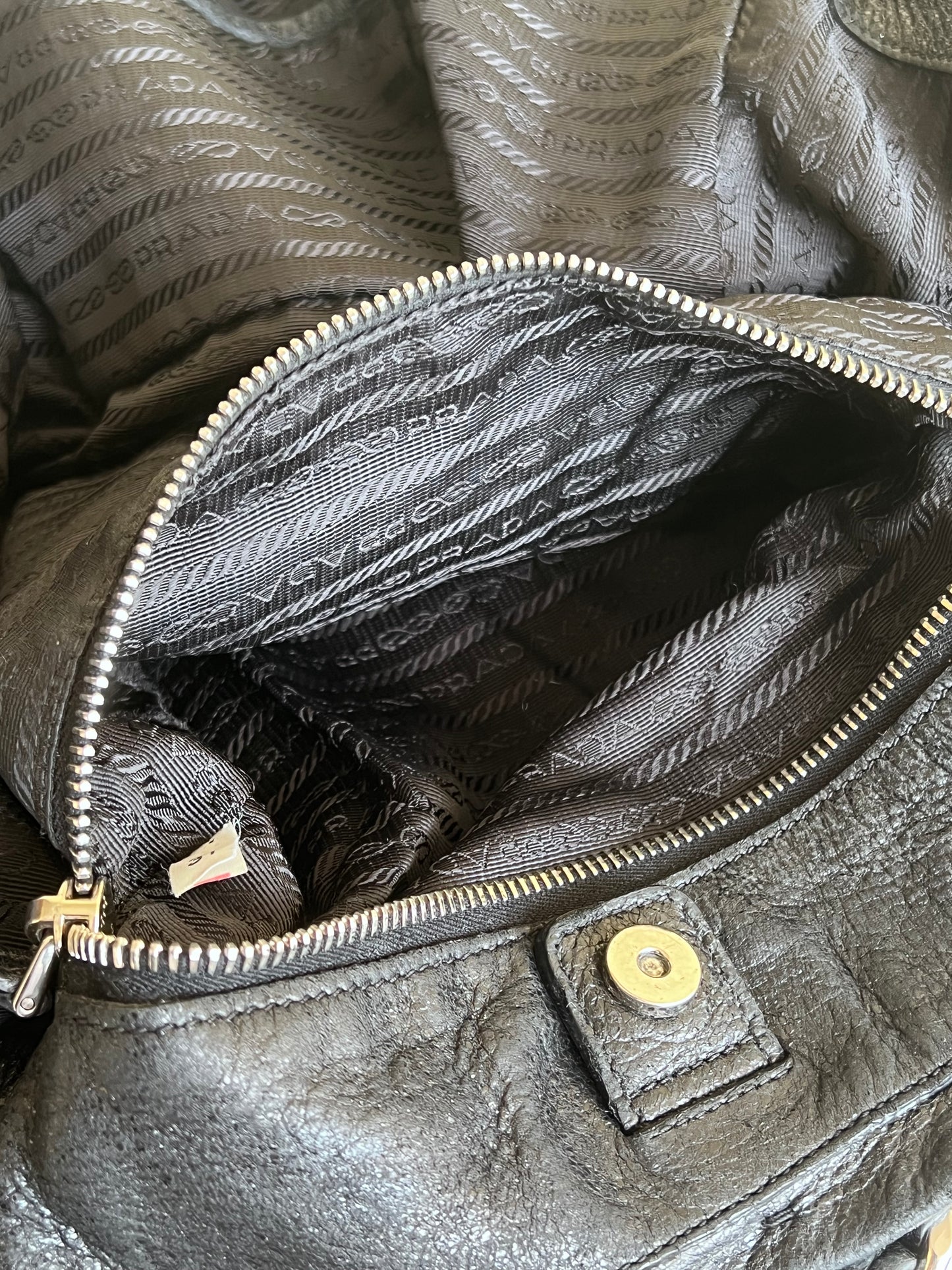 Prada leather chain