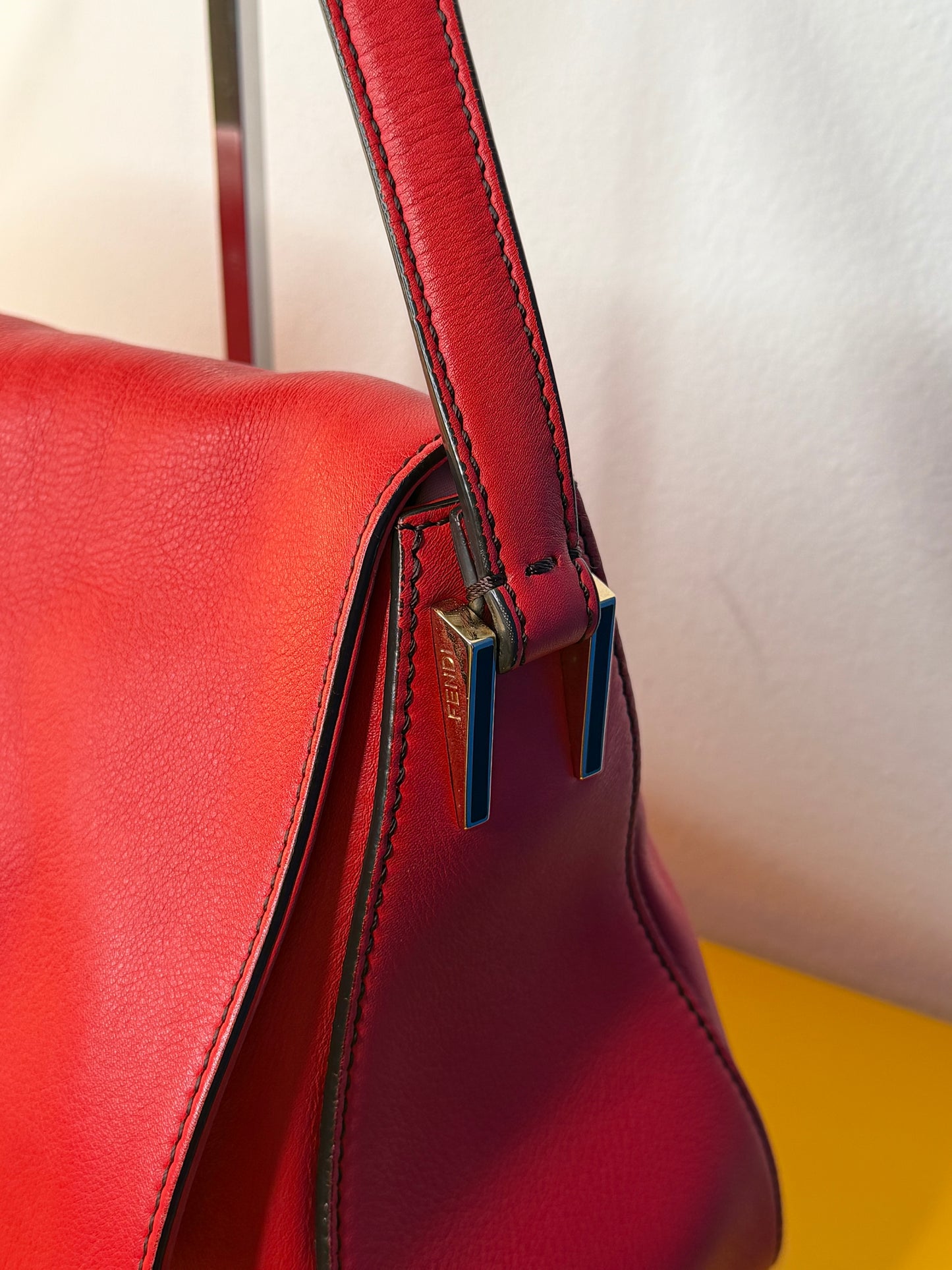 Fendi Mama Baguette rossa