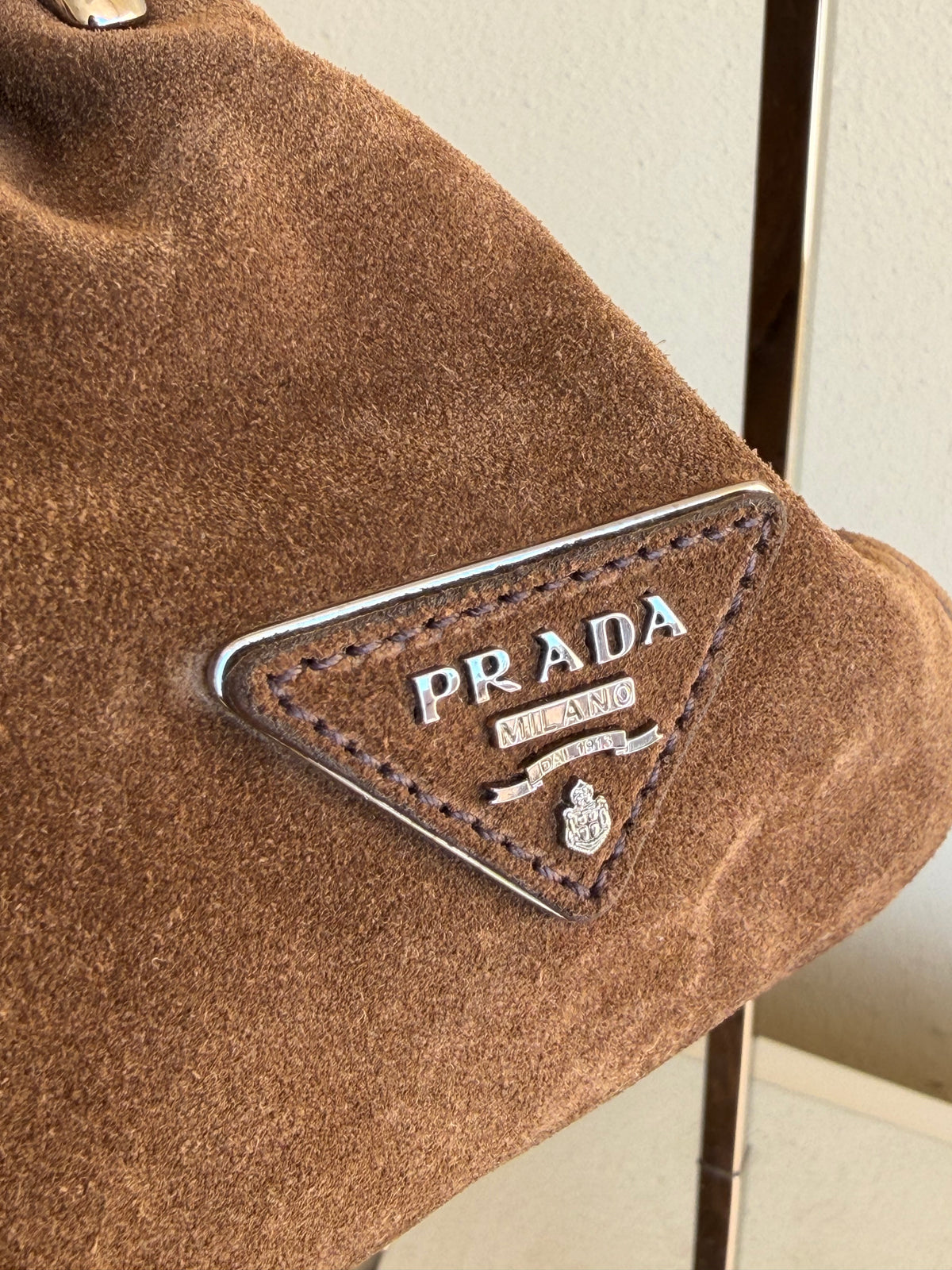 Prada Suede shoulder bag