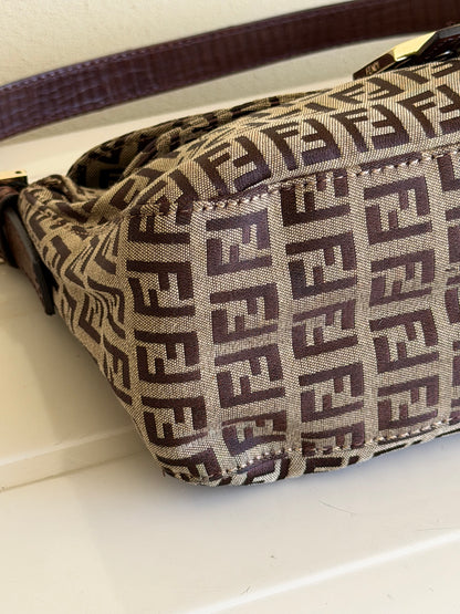Fendi baguette double flap zucchino