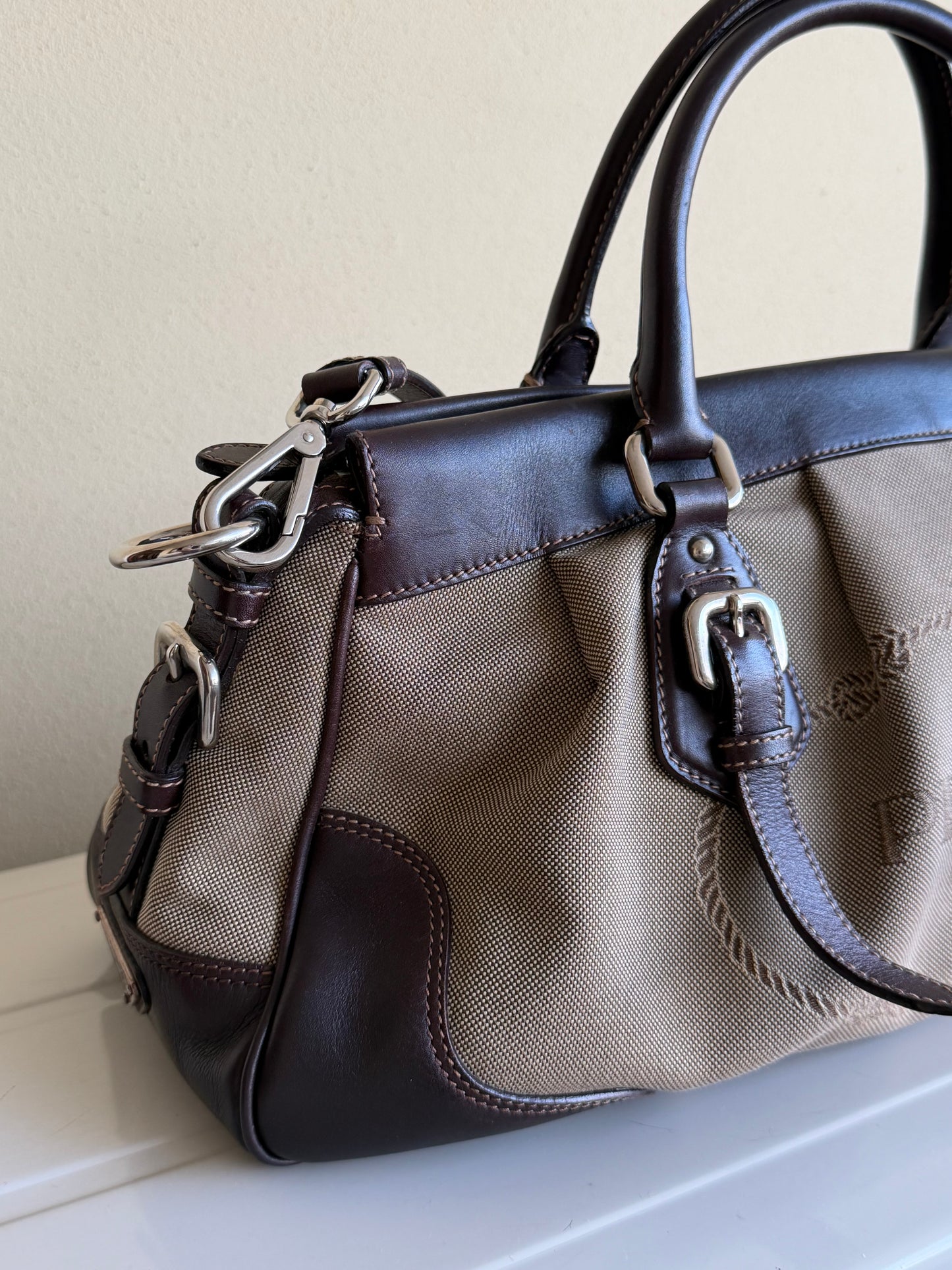 Prada Mini Tote Tessuto Corda