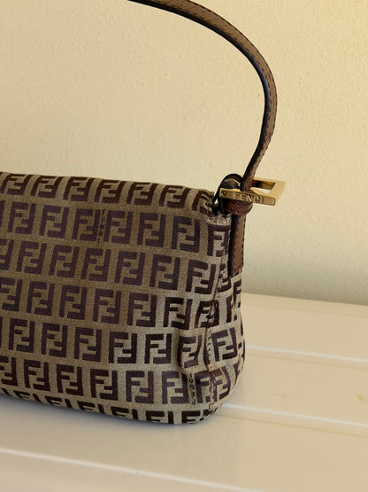 Fendi baguette double flap zucchino