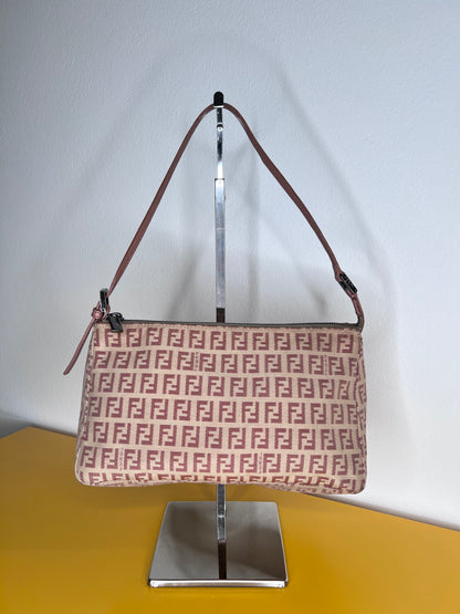 Fendi Mini Baguette Zucchino Rosa