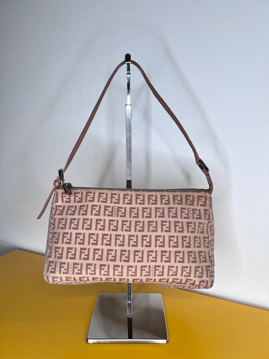 Fendi Mini Baguette Zucchino Rosa
