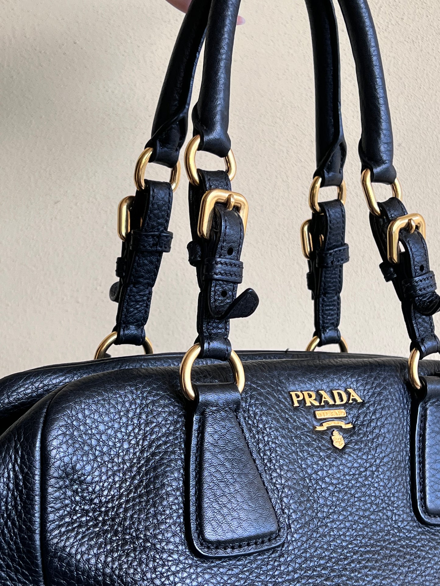 Prada Bowling bag gold hardware